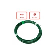 Obrázek Poplastovaný napínací drát 3,4 mm zelený, balení  78 bm